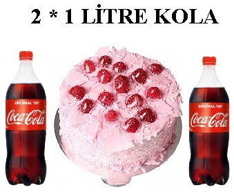 Frambuazli Yas Pasta Ve 2 Litre Cola Avantaji