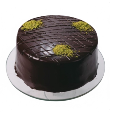 4 kisilik Yuvarlak Cikolatali Dogum Gunu Pastasi